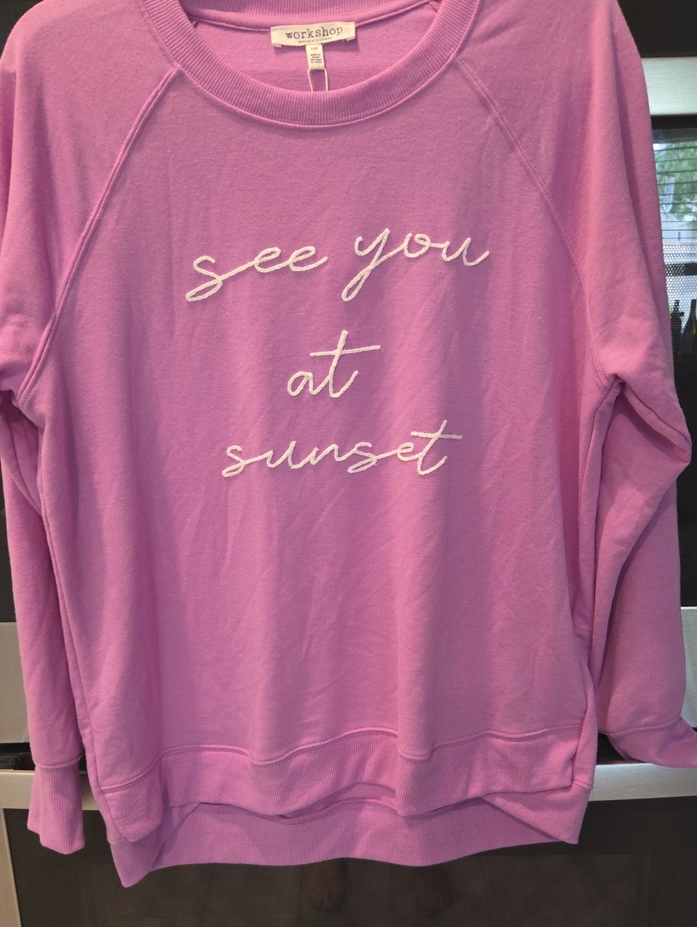 Workshop 'See You at Sunset' Lavender Sweatshirt